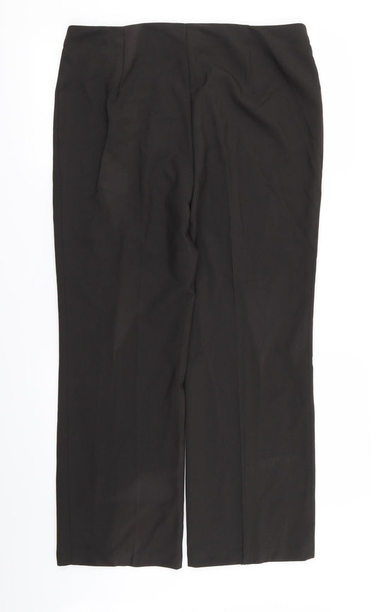 M&S Womens Brown Trousers Size 14 L26 in