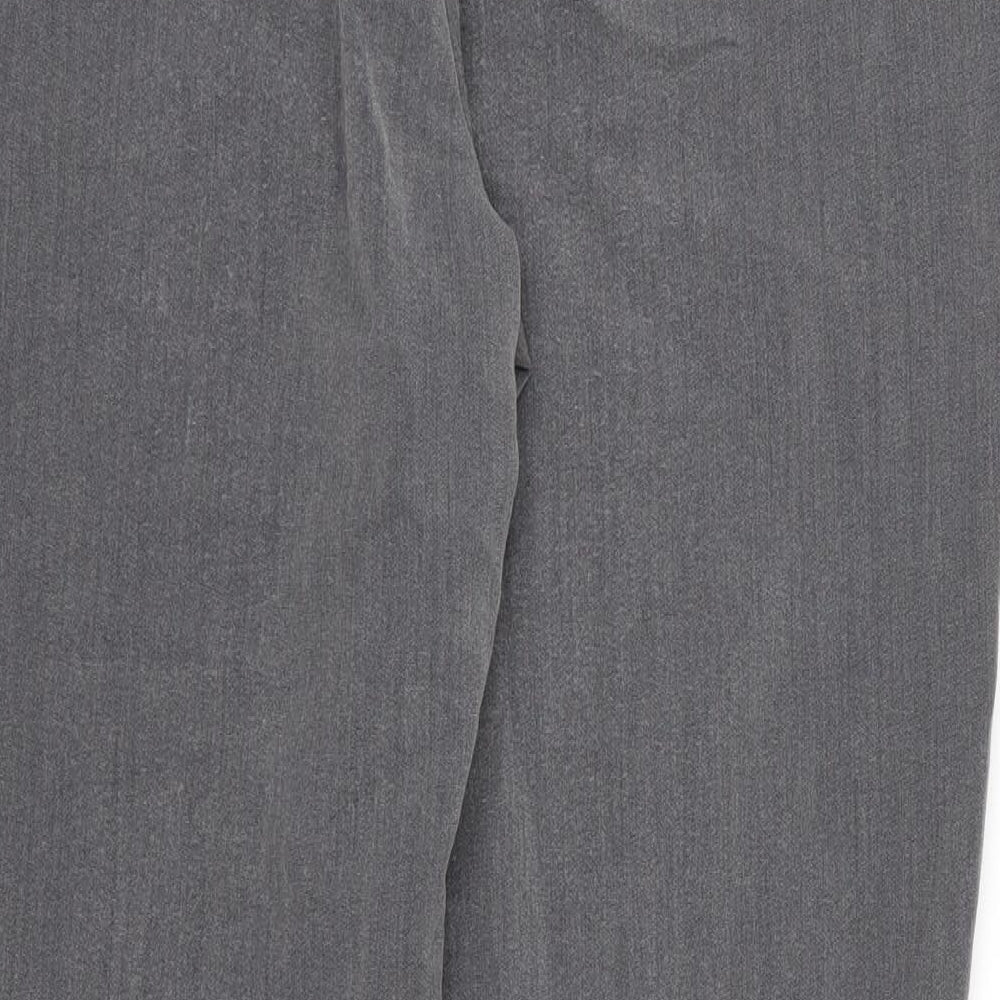 Classic Womens Grey Trousers Size 14 L27 in
