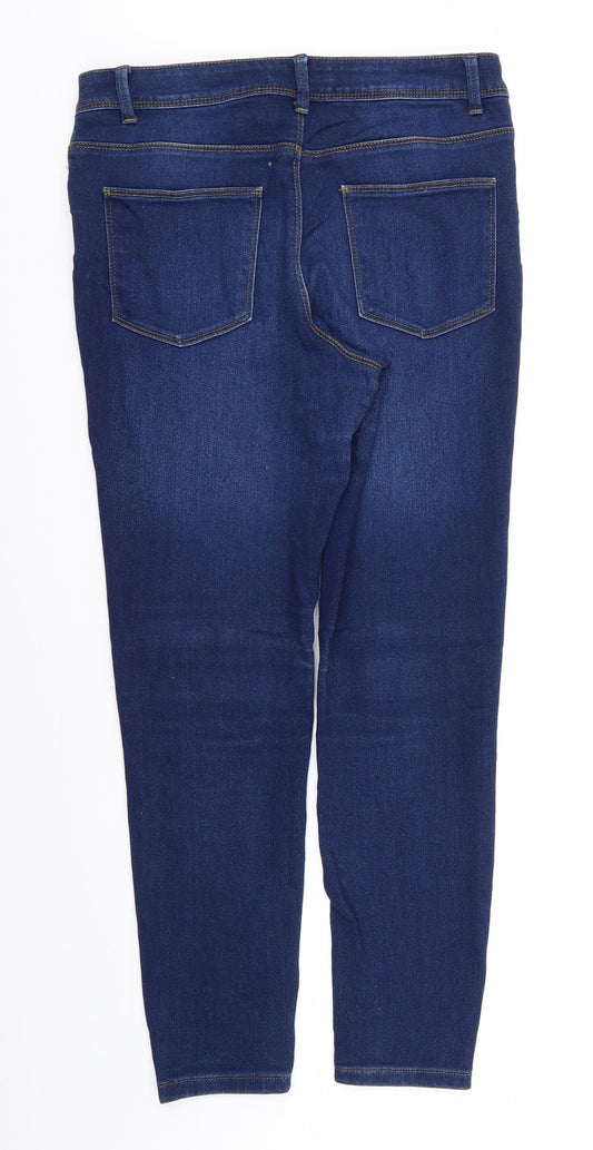 denim and co Womens Blue Skinny Jeans Size 12 L25 in