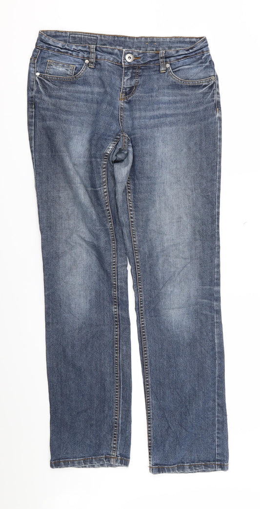 c.i.c Mens Blue Straight Jeans Size 29 in L34 in