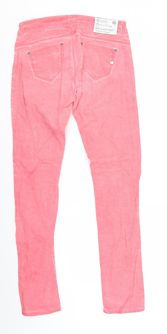 good morning universe Womens Pink Skinny Jeans Size 27 in L32 in