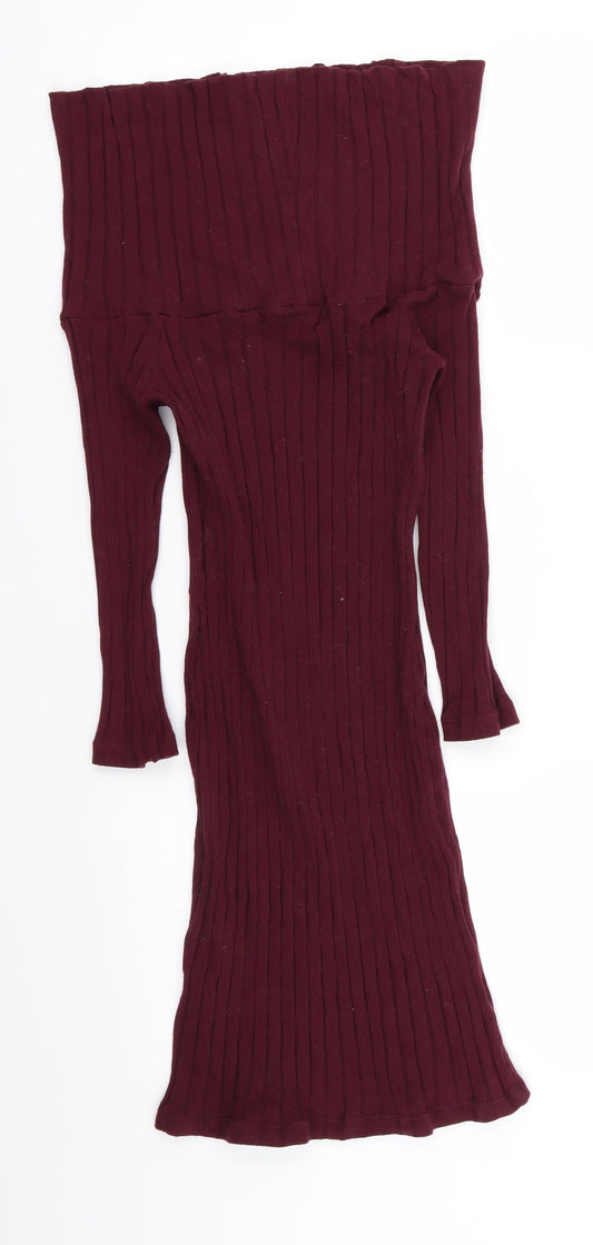Miss Selfridge Womens Purple Pencil Dress Size 14