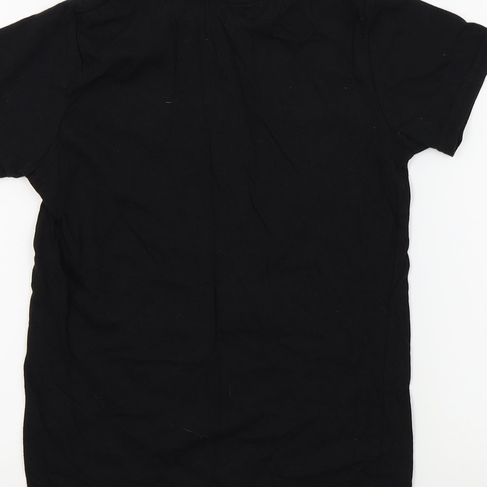 Primark Boys Black Colourblock Basic T-Shirt Size 7-8 Years - GAME CHANGER