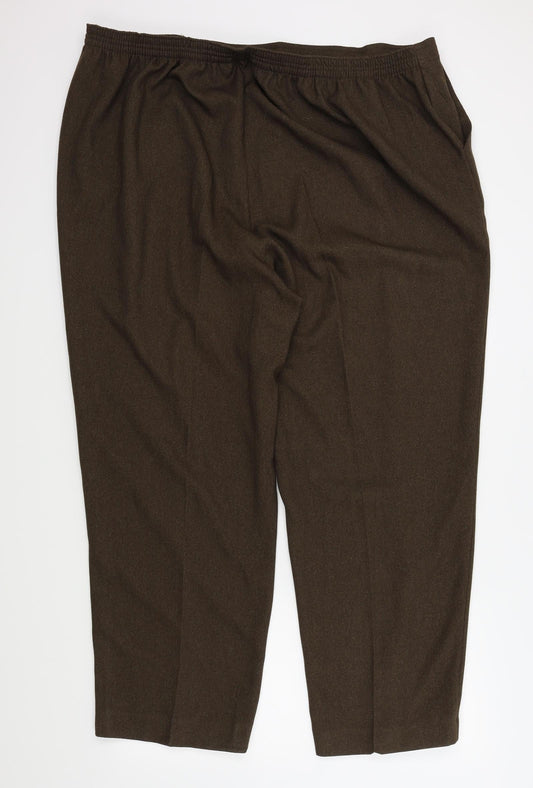Preworn Womens Brown Sweatpants Trousers Size 23 in L27 in