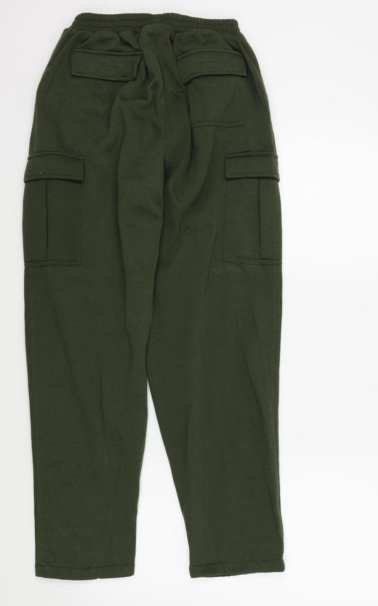 NUGGETS Womens Green Jogger Trousers Size L L27 in