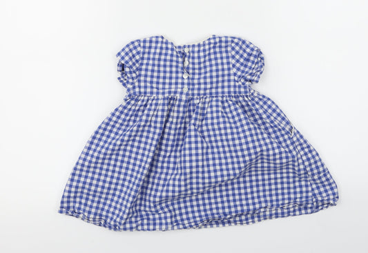 NEXT Girls Blue Check A-Line Size 2 Years