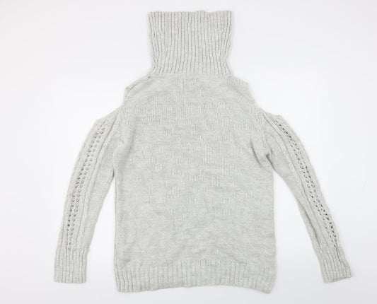 Papaya Womens Grey Pullover Jumper Size M