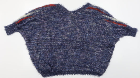 QED London Womens Blue Cardigan Jumper Size L