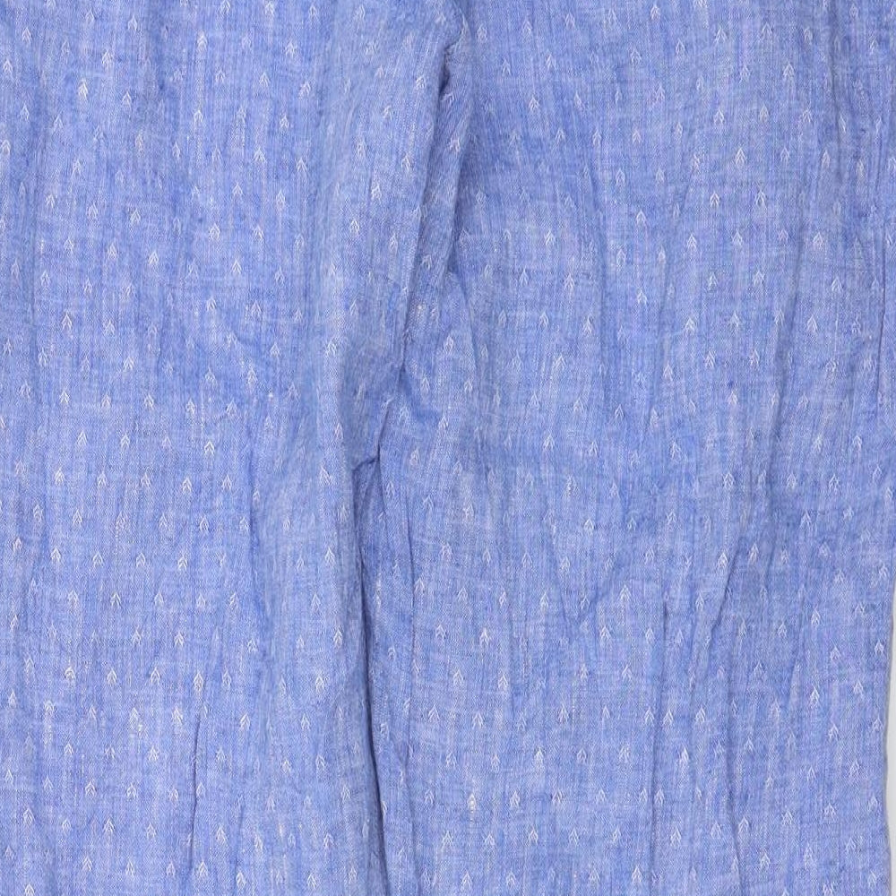 Marks and Spencer Womens Blue Trousers Size 12 L24 in
