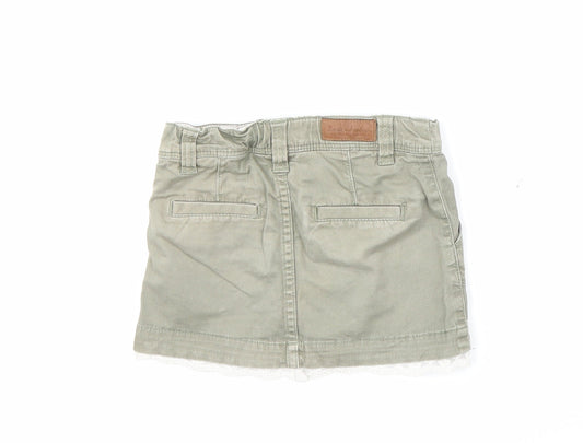 H&M Girls Green A-Line Skirt Size 2 Years