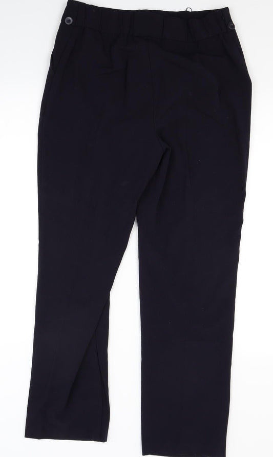 Saviour Womens Blue Trousers Size 12 L28 in