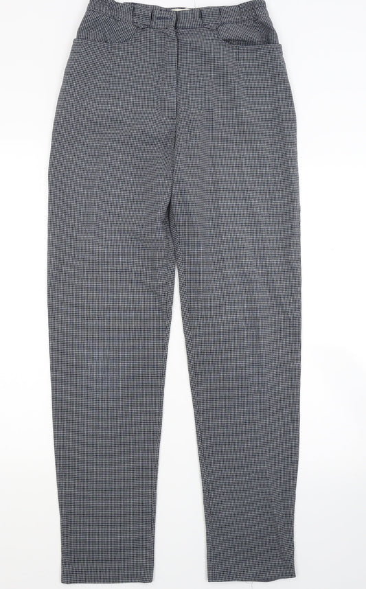 Green Lamb Womens Grey Check Trousers Size 10 L27 in