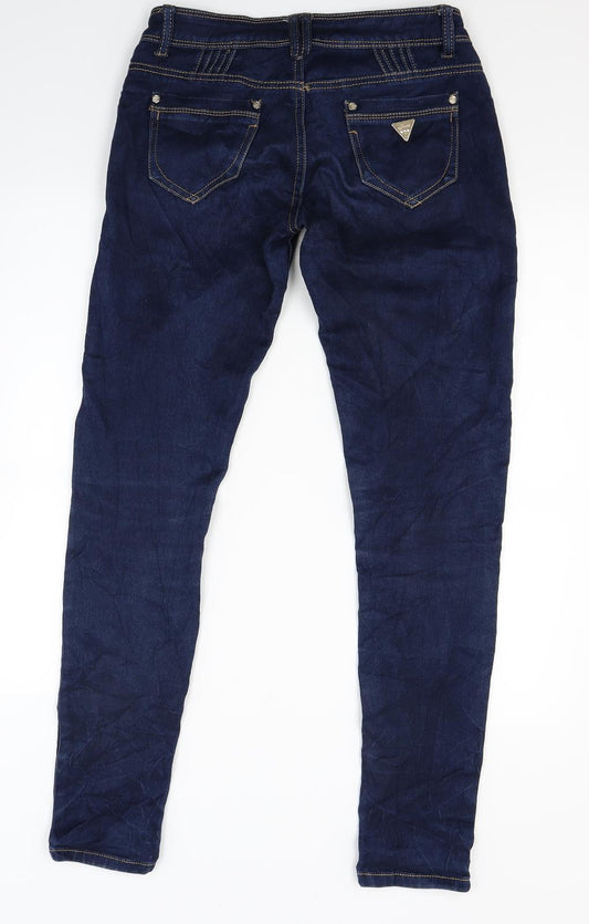 R jonco Womens Blue Denim Skinny Jeans Size 10 L28 in