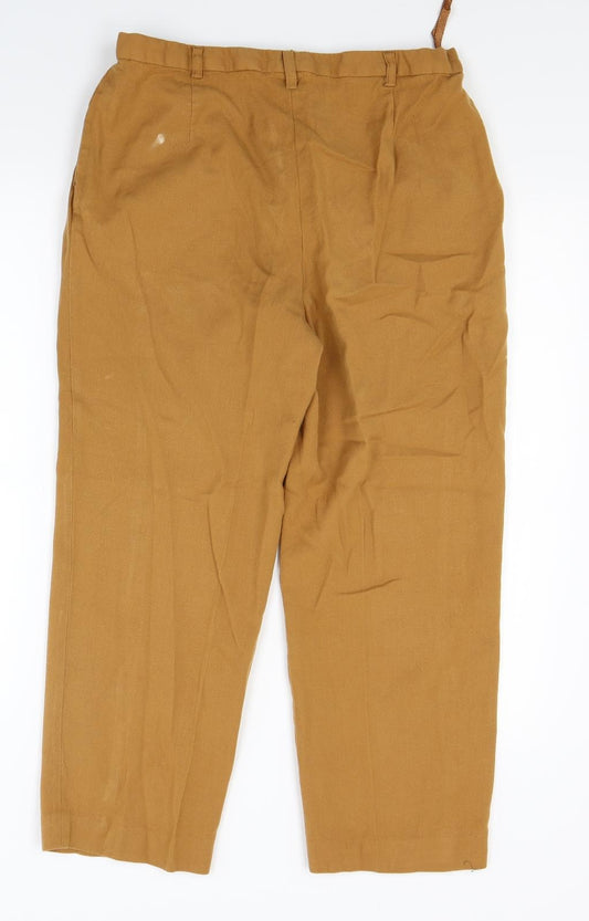 laurel Womens Brown Capri Trousers Size 12 L23 in