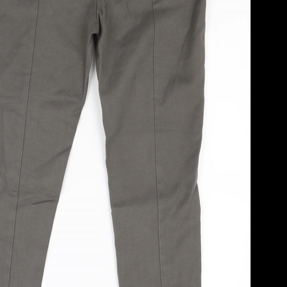 Oasis Womens Brown Trousers Size 12 L27 in