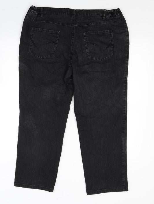 Bexley Womens Black Denim Capri Jeans Size 34 in L23 in