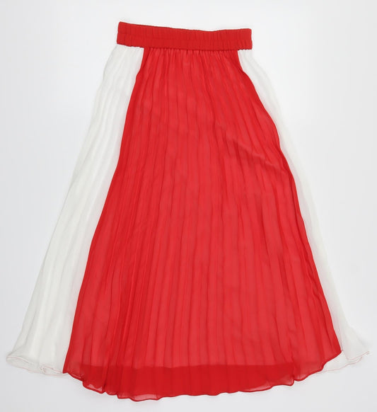 Monki Womens Red Swing Skirt Size XS