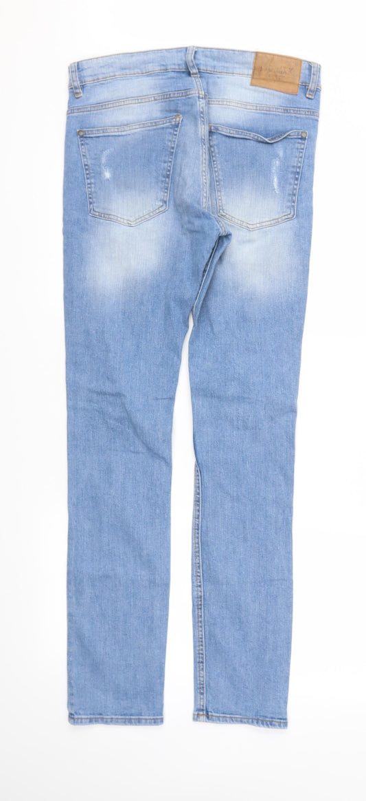 H&M Womens Blue Straight Jeans Size 32 L32 in