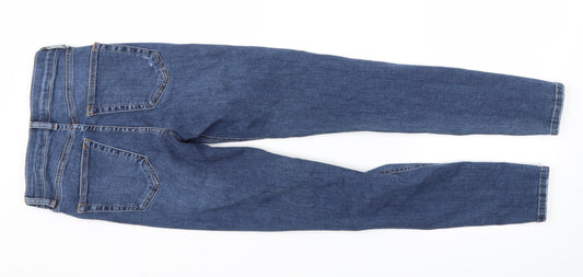 Topshop Womens Blue Skinny Jeans Size 25 L30 in