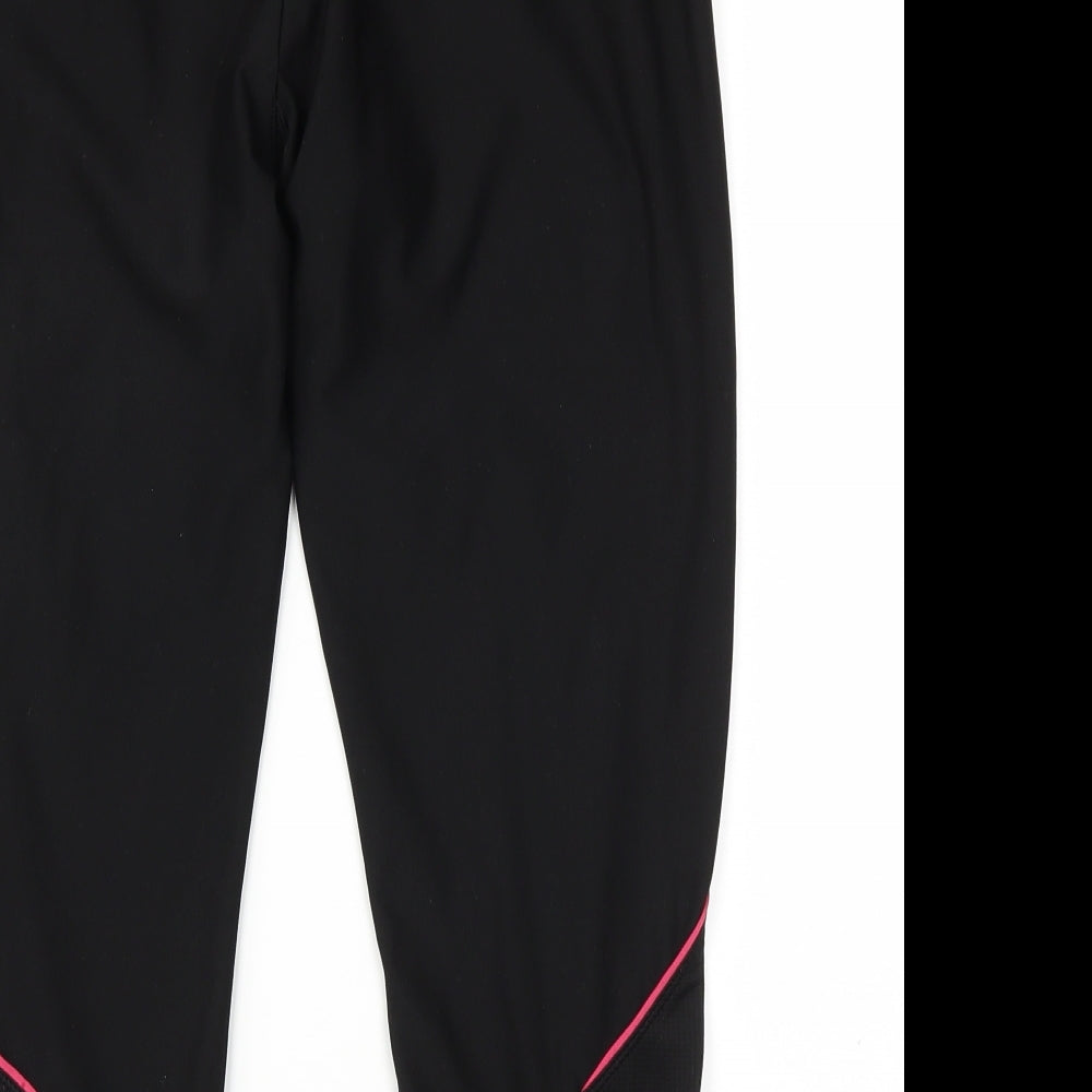 Athlete works Womens Black Capri Leggings Size M L21 in