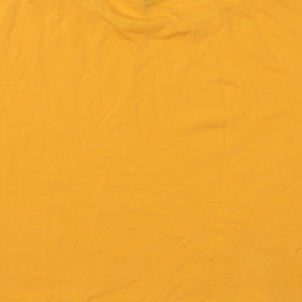 H&M Womens Orange Basic T-Shirt Size XS