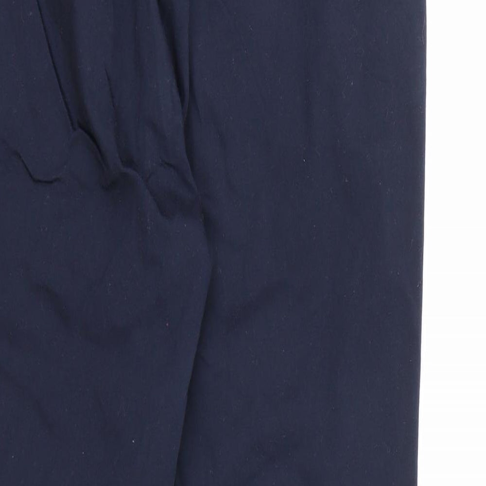 Marks and Spencer Womens Blue Rayon Trousers Size 10 L24 in