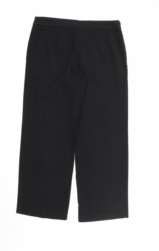 NEXT Womens Black Rayon Dress Pants Trousers Size 12 L28 in