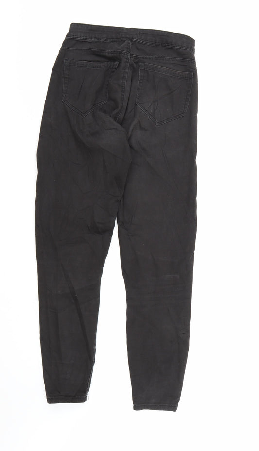 Bershka Womens Black Denim Skinny Jeans Size 8 L28 in