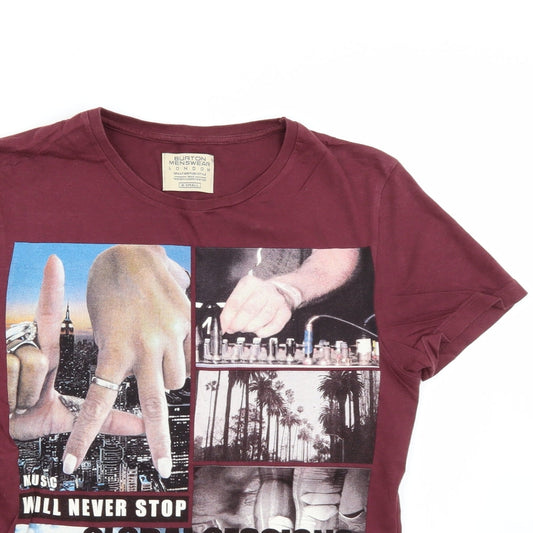 Burton London Mens Brown T-Shirt Size XS