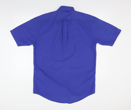 Pierre Cardin` Womens Blue Basic Button-Up Size M