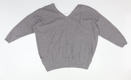 Topshop Womens Grey Pullover Jumper Size L