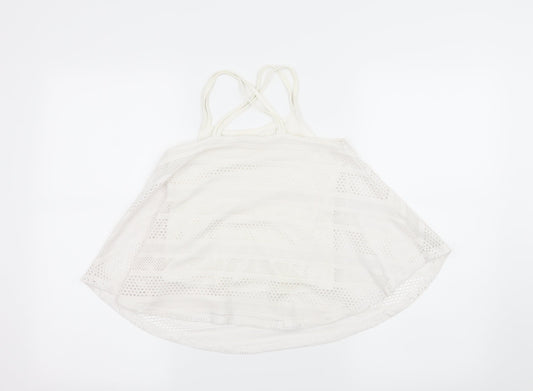 Candy Couture Girls White Jersey Camisole Tank Size 10 Years