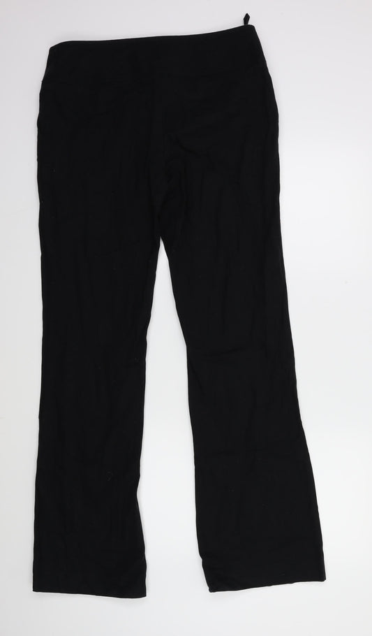 Ipekyol Womens Black Trousers Size 12 L32 in