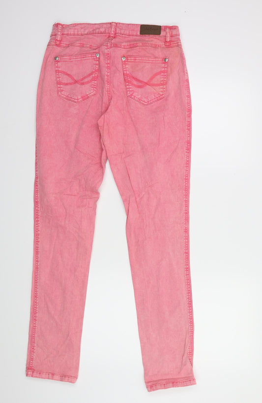 John Boner Womens Pink Denim Skinny Jeans Size 10 L30 in