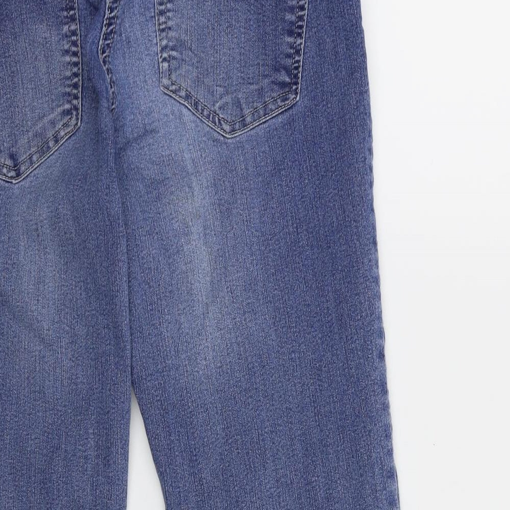 Preworn Womens Blue Denim Cropped Jeans Size 30 in L22 in