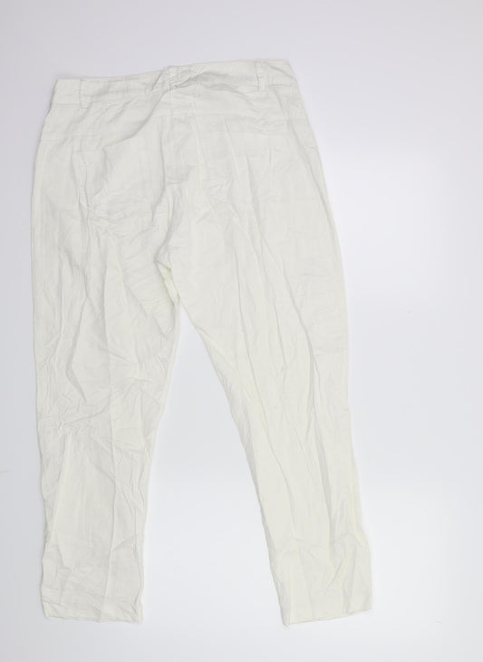 fraternity women Womens White Trousers Size 18 L27 in