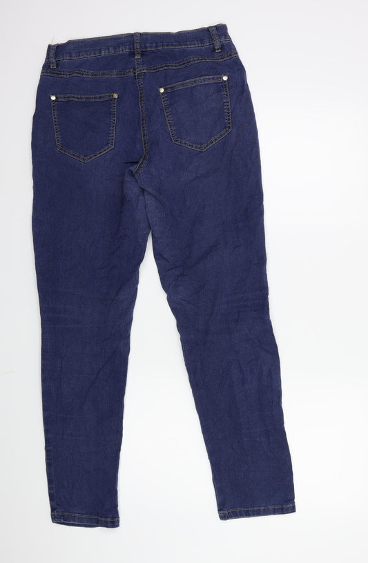 BPC Womens Blue Denim Skinny Jeans Size 10 L29 in