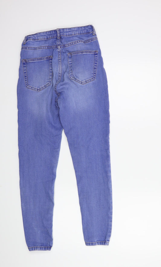 Denim & Co. Womens Blue Denim Skinny Jeans Size 12 L27 in