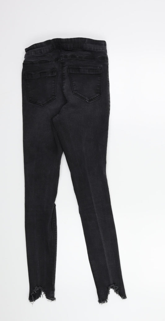 Matalan Womens Black Denim Skinny Jeans Size 8 L25 in