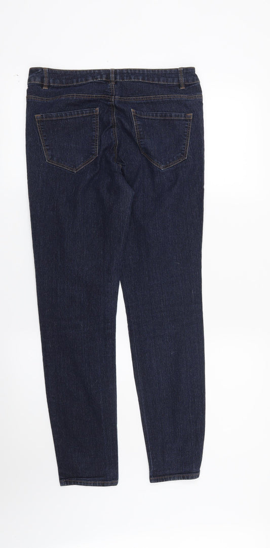 New Look Womens Blue Skinny Jeans Size 10 L28 in