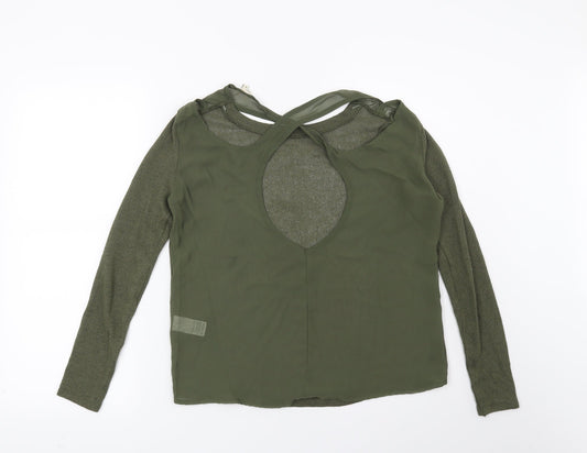 River Island Womens Green Pullover Jumper Size 6