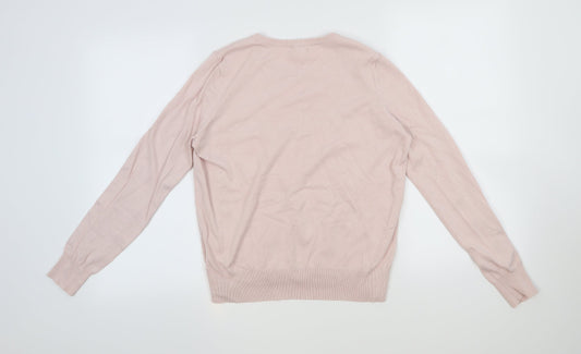 H&M Womens Pink Pullover Jumper Size M