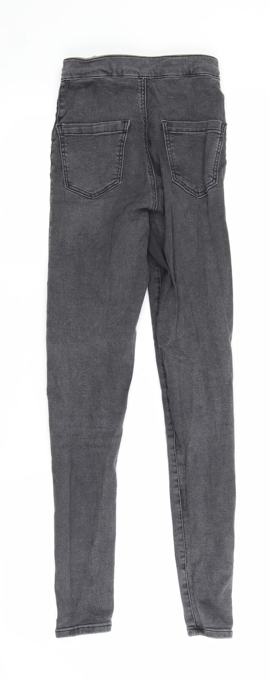 Topshop Womens Grey Denim Jegging Jeans Size 25 in L26.5 in