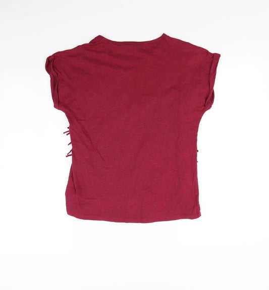 Miss Evie Girls Purple Basic T-Shirt Size 13 Years