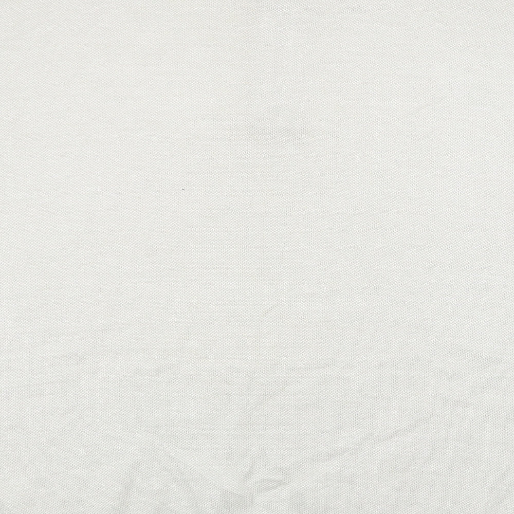 Marks and Spencer Womens White Knit Basic Polo Size 2XL