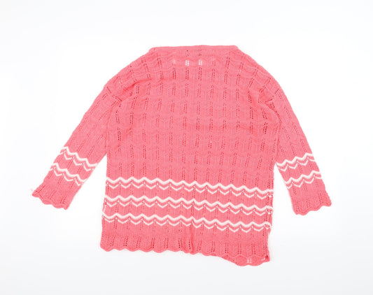 NEXT Womens Pink Knit Pullover Jumper Size 10