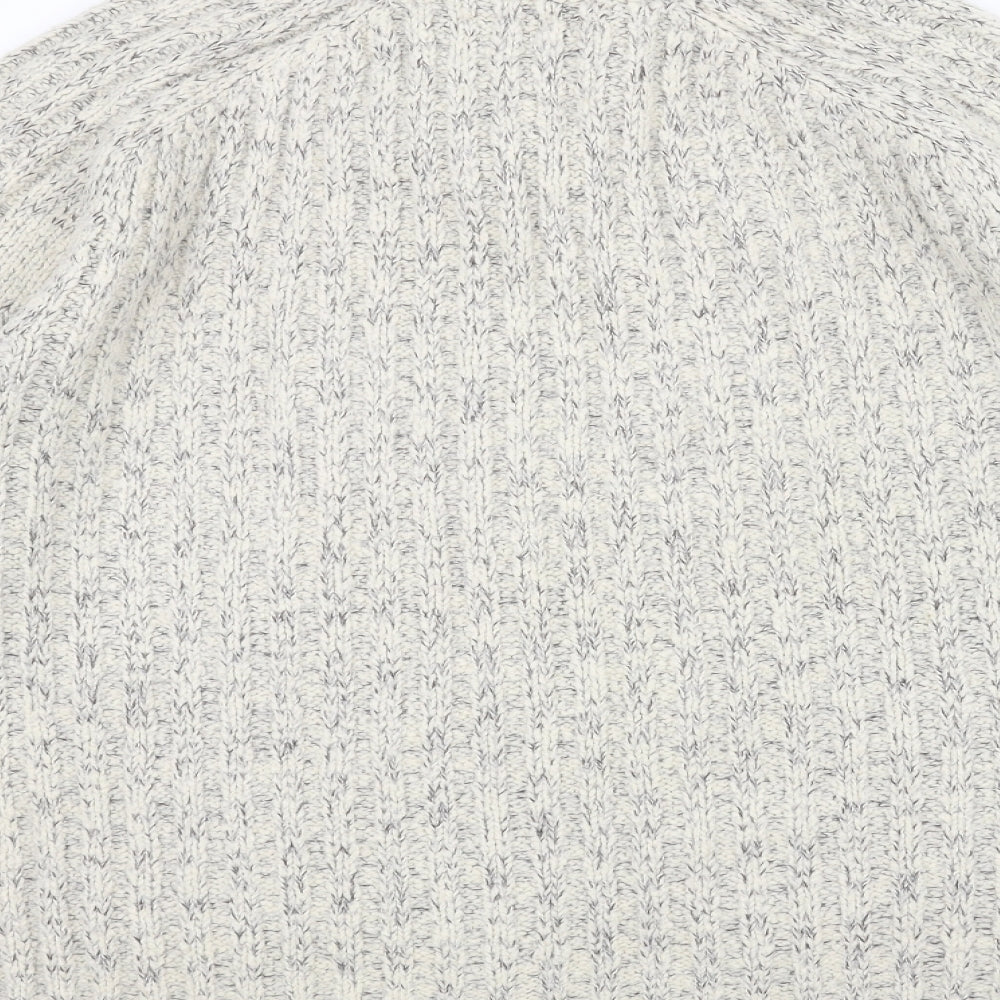 stonebay Womens White Knit Pullover Jumper Size L