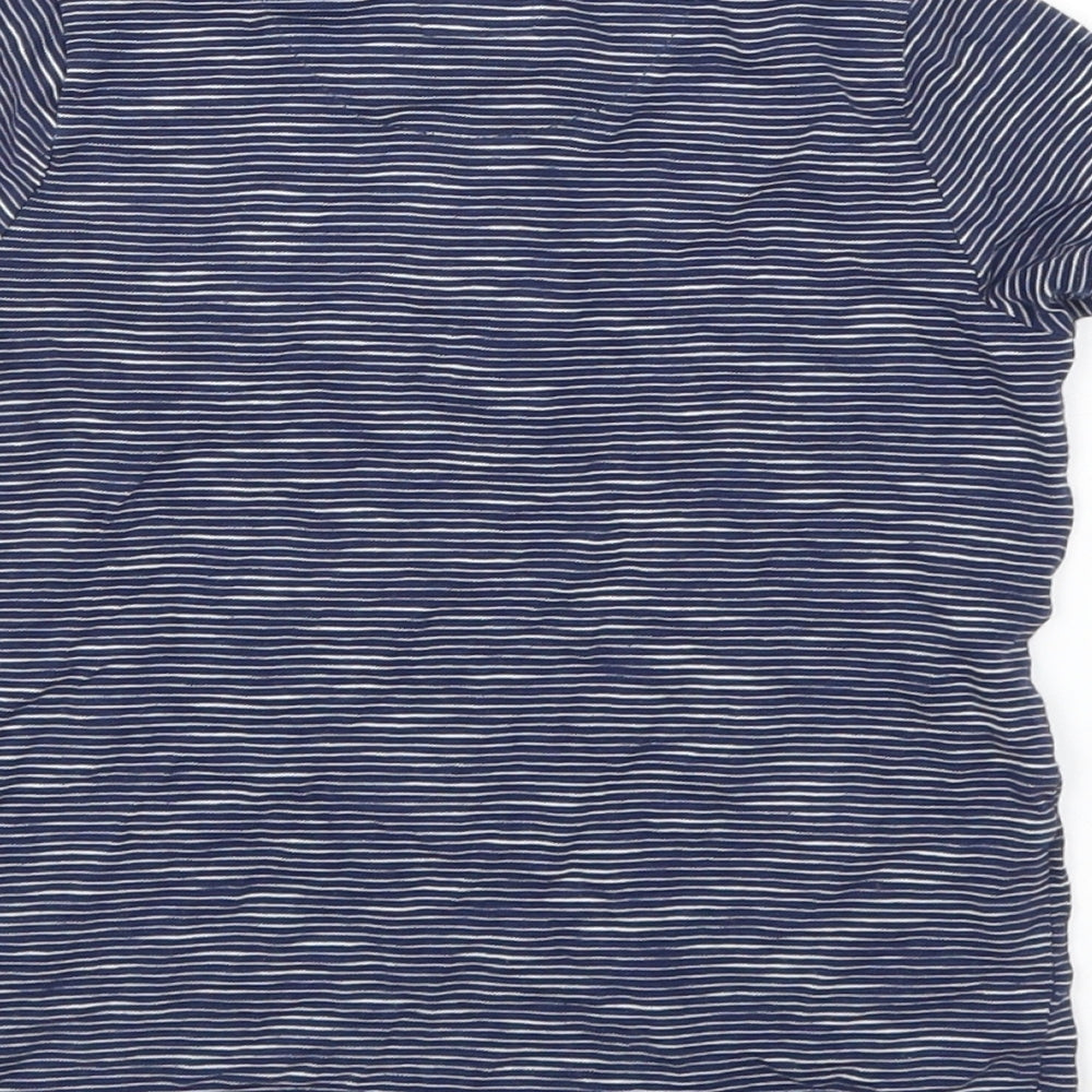 F&F Boys Blue Striped Basic T-Shirt Size 12-18 Months