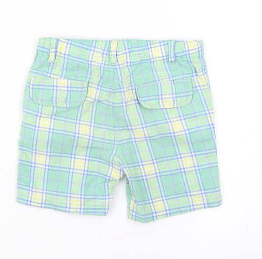 Baby Mayaral Boys Green Plaid Cropped Trousers Size 18 Months