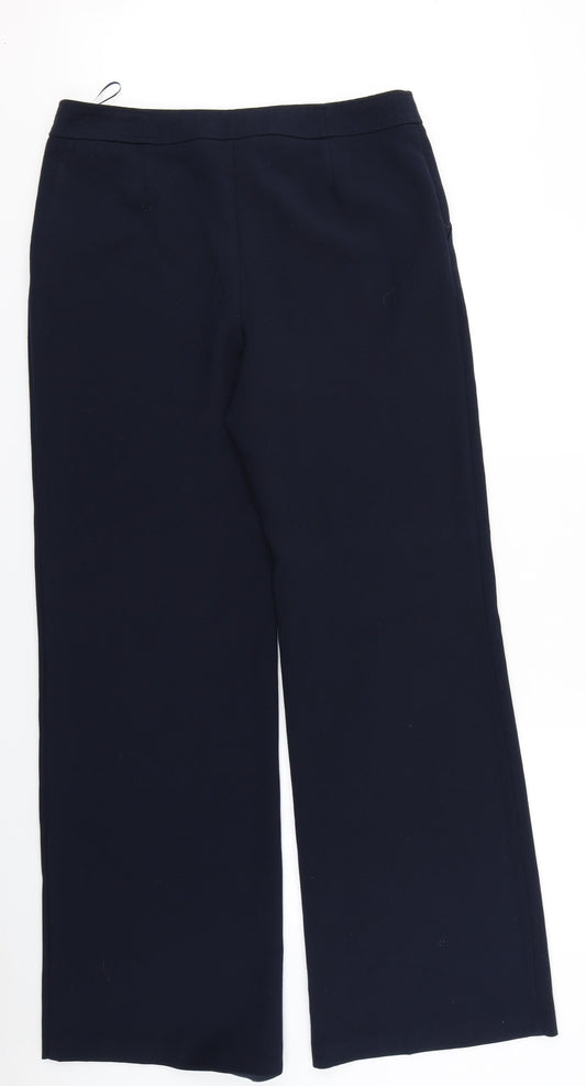 M7S Collection Womens Blue Trousers Size 14 L32 in